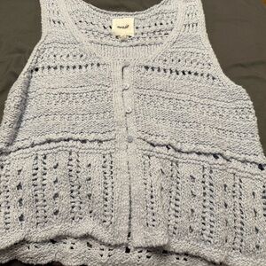 Aerie Light Blue Knit Top